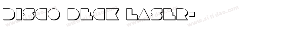 Disco Deck Laser字体转换